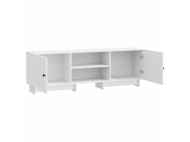  Meuble tv - banc tv - meuble de rangement 150 x 31 x 50 cm blanc brillant bois d’ingénierie  - Conforama D