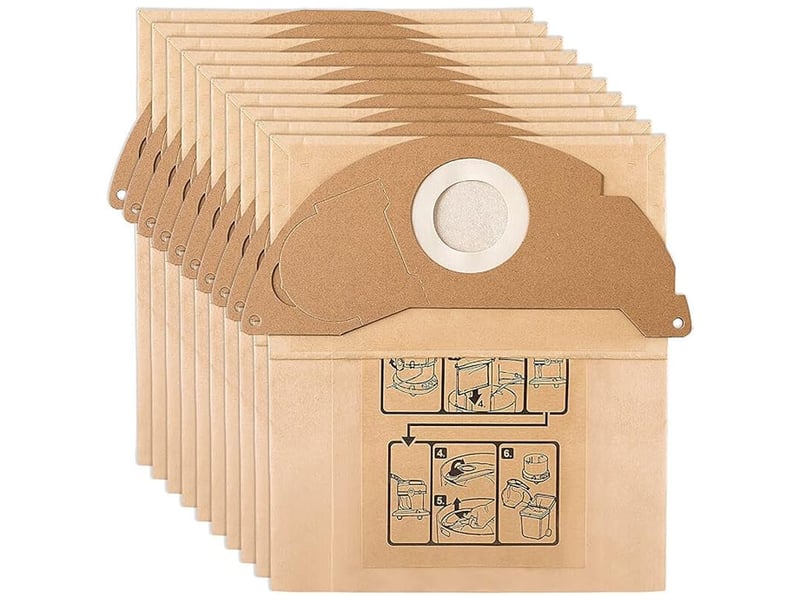  15 sacs pour aspirateur karcher wd2 mv2 6.904-322.0 wd 2.200 wd2250 a2004 a2054 a2099  - Conforama A