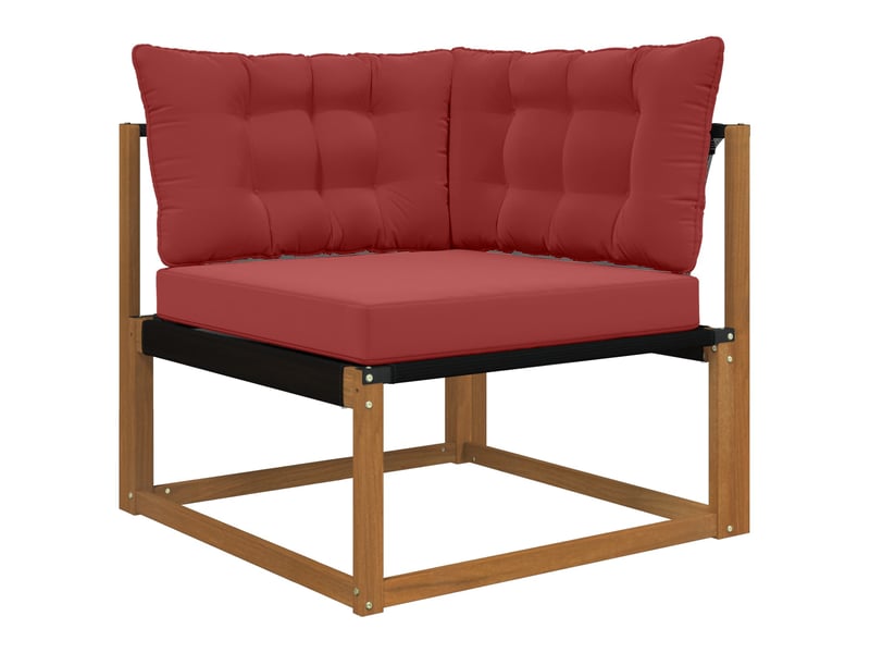  Coussin de canapé d'extérieur, coussin de chaise polyester bordeaux 68,5 x 68,5 cm cf54050  - Conforama C