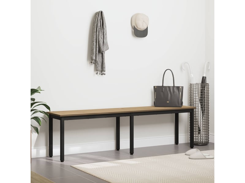  Banc d'entrée, banc d'intérieur chêne artisan 160x35x45 cm bois d'ingénierie  - Conforama D