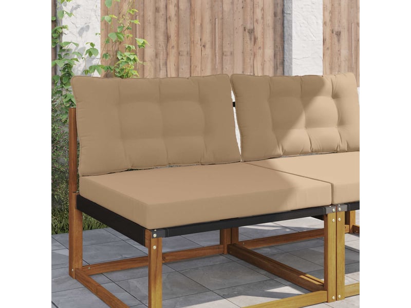  Coussin de canapé d'extérieur, coussin de chaise polyester taupe 80 x 68,5 cm cf54165  - Conforama B