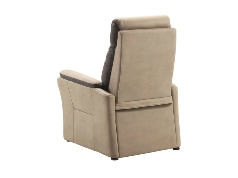  Fauteuil fixe new nobuck gris foncé et beige - odeon ODEON - Conforama C