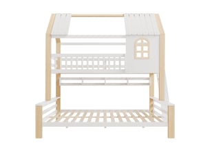 Lit superposé 90x200 cm SWEIKO   coloris blanc