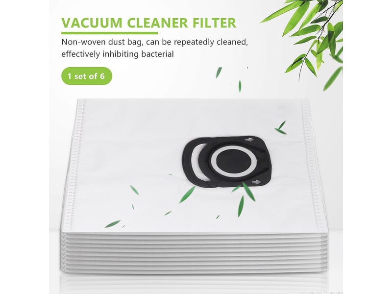  6 pcs dust bags for silence force 4a zr200540 ro64xx vacuum cleaner filter bolsa de basura bpfire  - Conforama C