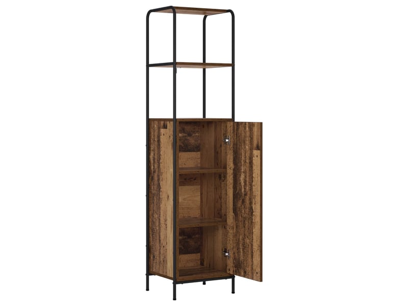  Haut armoire, armoire de rangement bois ancien 40x33x161 cm bois d'ingénierie shl116  - Conforama C