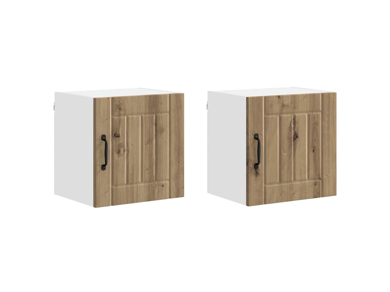 Armoire de cuisine 2 pcs chêne artisanal bois d'ingénierie shl8917 - Conforama A
