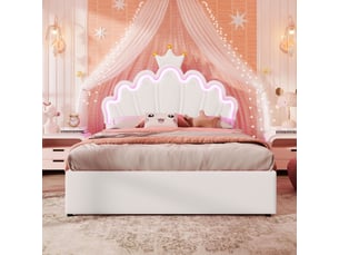 Lit 2 places 140x200 cm OKWISH coloris blanc