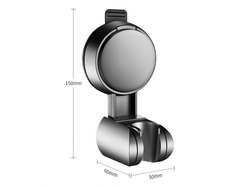 Support douche ventouse réglable - fixation universelle, pommeau de douche sans perçage, installation simple - Conforama B