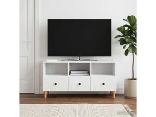 Meuble tv coloris blanc 102 cm <strong></strong>  <strong></strong>