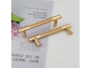 Lot de 10 poignées de porte dorées modernes de 96 mm, poignées vintage pour portes, tiroirs de cuisine et commodes