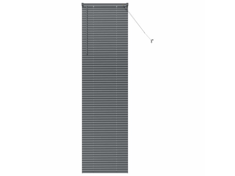 Store vénitien, store de fenêtre gris foncé 220 x 55 cm 25 mm aluminium cf47924 - Conforama A