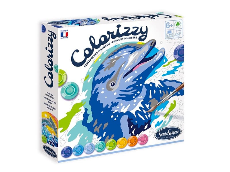  Colorizzy dauphins peinture aux numeros 4509 - Conforama A