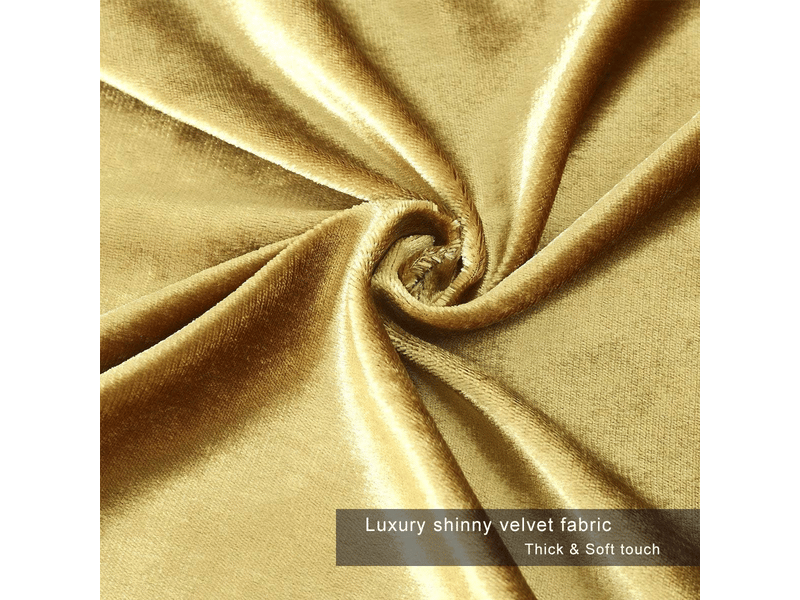  Housse de coussin - golden velours coussin cas, luxueux velours housse de coussin， le meilleur carré décoratif d'oreiller de divan de lit de canapé 18x, 45 x 45 cm, jaune  - Conforama C