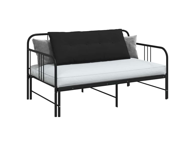  Coussin de dos, coussin de dossier noir 120 x 50 cm tissu en microfibre cf54821  - Conforama C