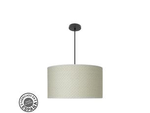 Suspension fabrilamp moda noir canisse blanc 3 x e27 ø 50 cm