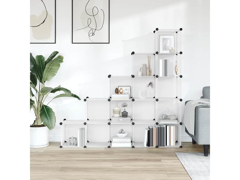 Cubes de rangement 15 pcs transparent pp - Conforama C