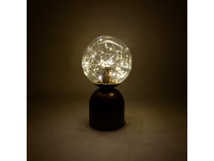 Lampe de table chic d'hôtel bronze foncé avec verre transparent avec cordon d'éclairage e27 - pallon trend