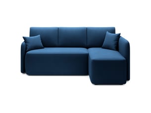 Canapé d'angle collection hedson coloris bleu marine