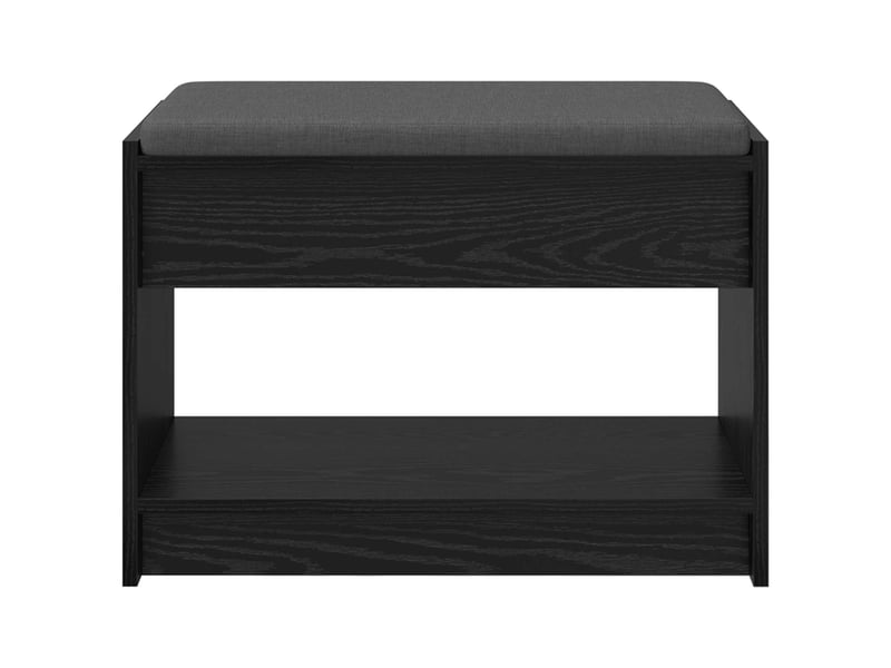  Banc d'entrée, banc interieur chêne noir 63x38x45 cm  - Conforama E