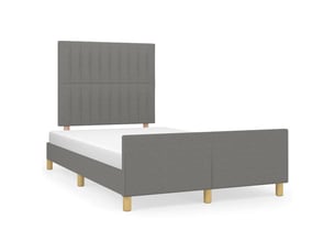 Lit 2 places 120x190cm    coloris gris