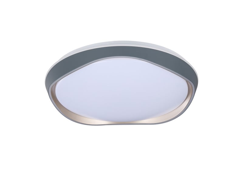  Plafonnier led fabrilamp kamuk gris 72 w 6480 lm 3000-4000-6000 k ø40 cm télécommande 243884028 - Conforama A