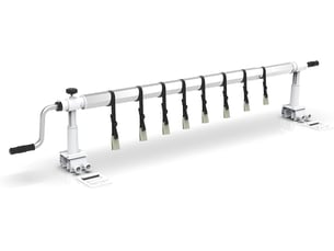 Enrouleur de bâche de piscine en aluminium premium,système d'enroulage pour bâche solaire,1,5-4,5 m,installation fixe,solide et durable,avec différents types de piscines,argent