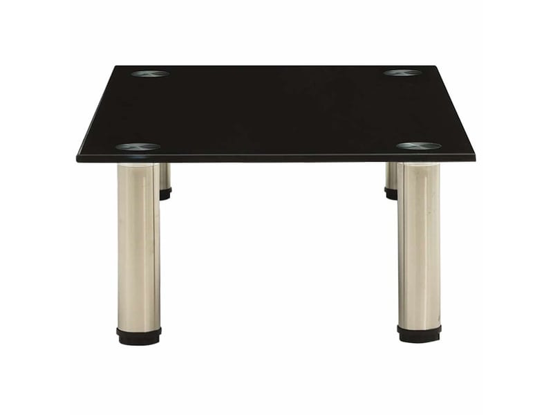  Meuble tv - tv stand black 60x35x17 cm tempered glass  - Conforama C