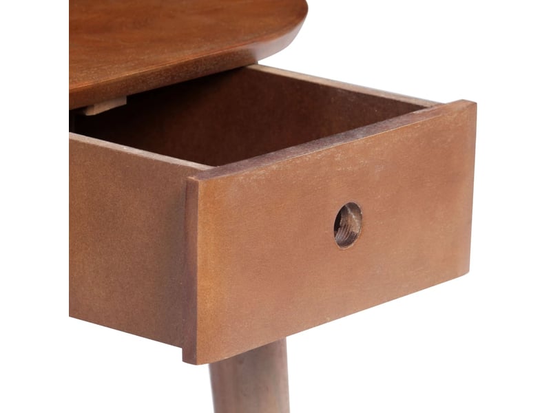  Table de chevet - cabinet de chevet - table de nuit 50x35x55 cm en bois d'acacia massif  - Conforama E
