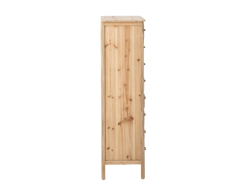  Chiffonnier en bois 16 tiroirs chamonix 127cm naturel  - Conforama D