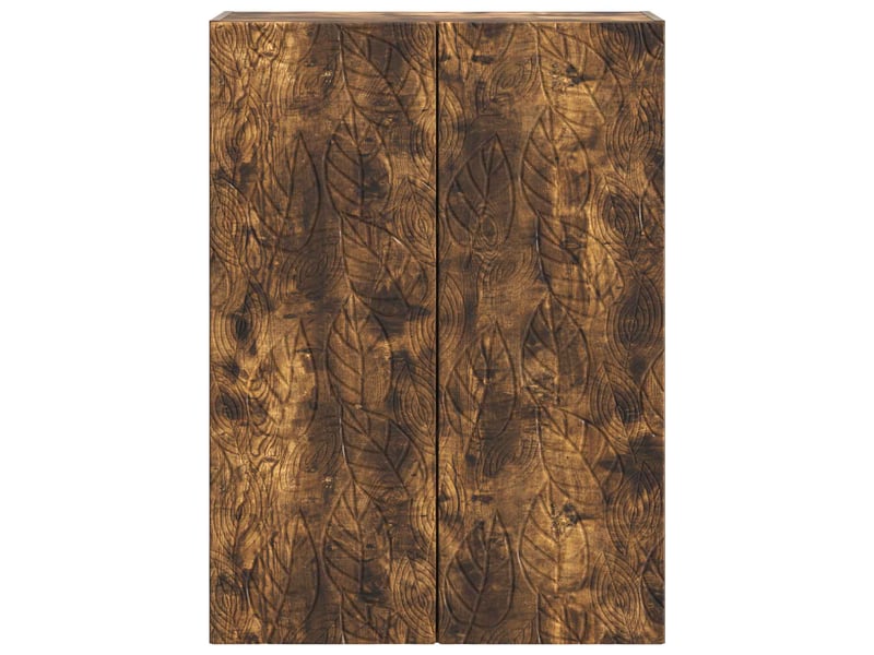  Armoire murale salon 66x34,5x90cm bois d'ingénierie chêne fumé shl5928  - Conforama D