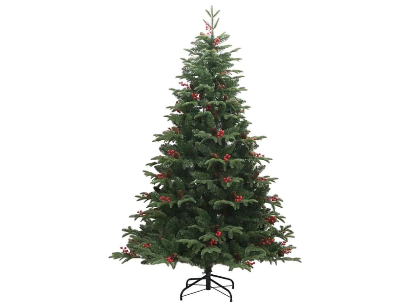  Sapin de noël, arbre de noël artificiel vert 180 cm pvc, métal et plastique cf61433  - Conforama E