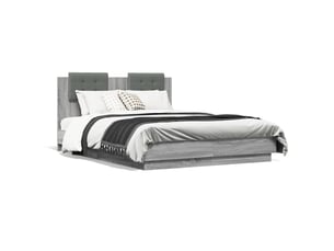 Lit 2 places 120x190cm    coloris gris