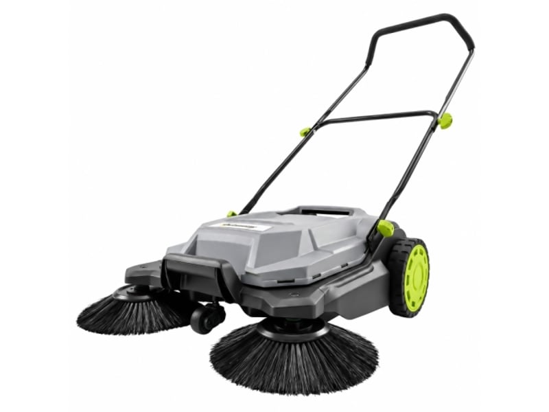 Balayeuse manuelle à 3 brosses, largeur 68 cm, bac 24 l, poignée réglable et pliable - Conforama A