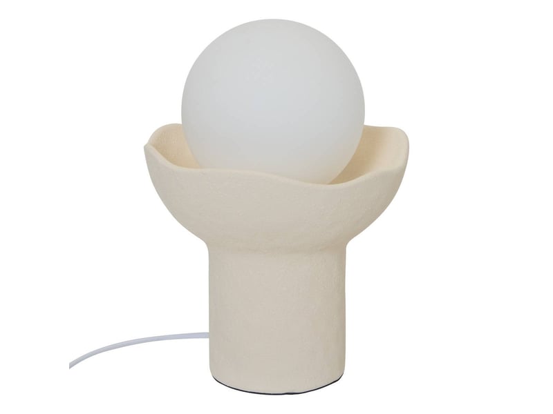  Lampe obine boule h.29,5cm beige OBINE - Conforama A