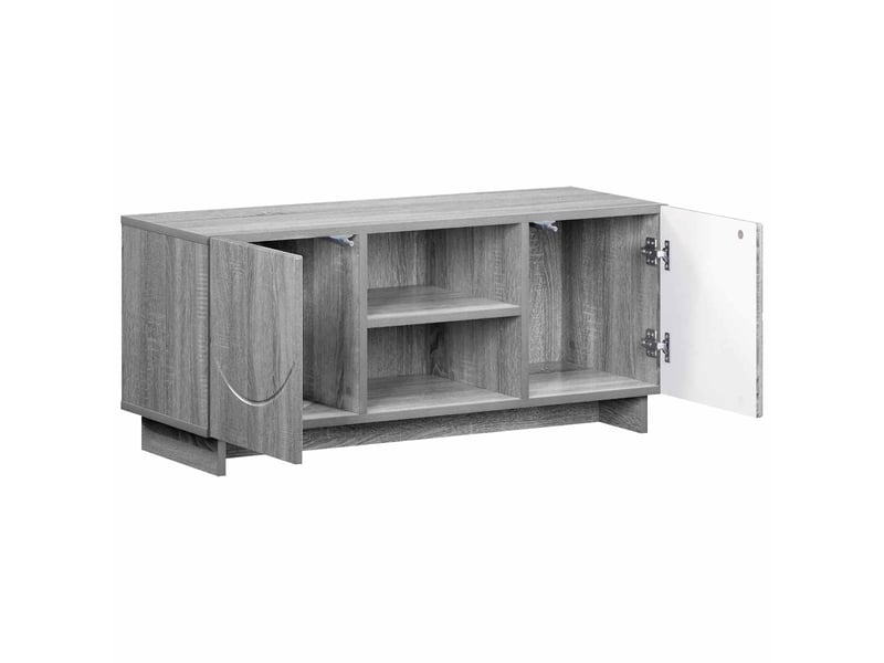  Meuble tv moderne, banc tv 90x34,5x40 cm sonoma gris bois d'ingénierie shl40370  - Conforama C