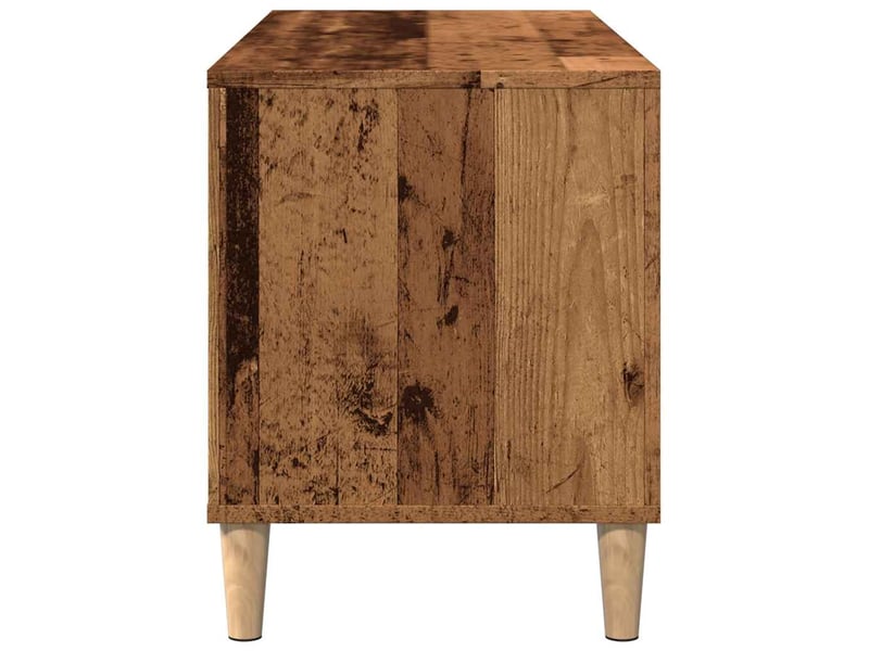 Armoire à disques, armoire de rangement vieux bois 100x38x48 cm bois d'ingénierie shl69985  - Conforama E