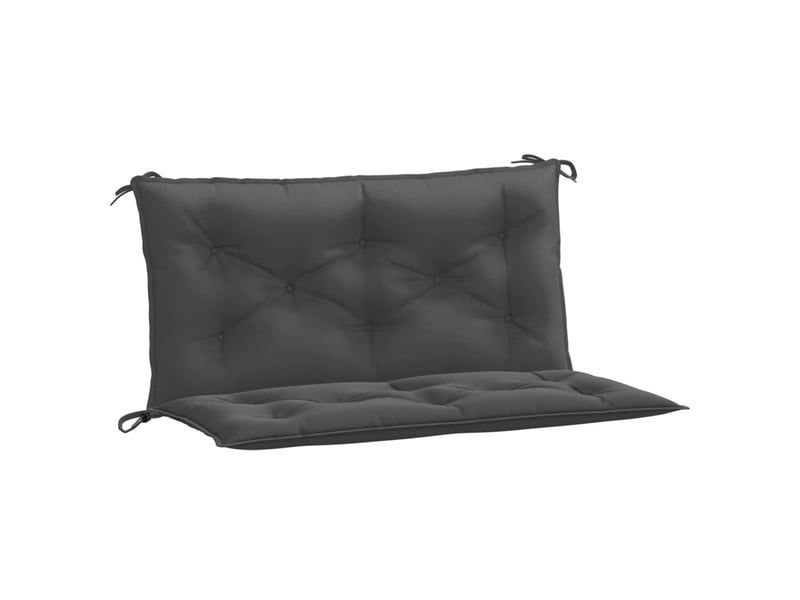  Lot de 2 coussins de banc de jardin, coussins d'assise anthracite mélangé tissu cf58622  - Conforama A