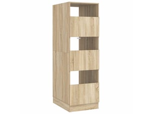 Armoire à laver sonoma 50x68x162 cm bois d'ingénierie