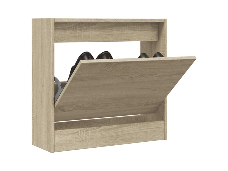  Meuble à chaussure, armoire à chaussures chêne sonoma 60x21x57 cm bois d'ingénierie  - Conforama B