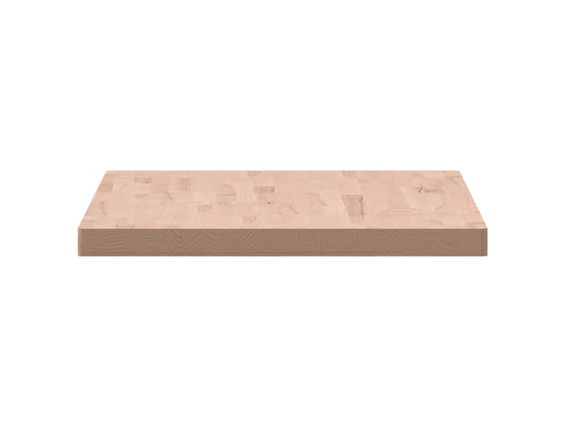 Comptoir de salle de bain, plan de travail 100x60x4 cm bois massif de hêtre cf65717  - Conforama E