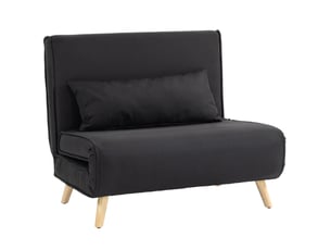 Fauteuil convertible  FLORAGRACE Polyester noir
