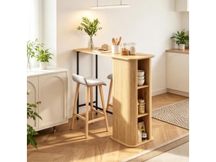 Bar coloris bois clair   - 112 cm