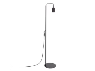 Lampadaire rayo 1 noir aluminium moderne 160x30x30cm