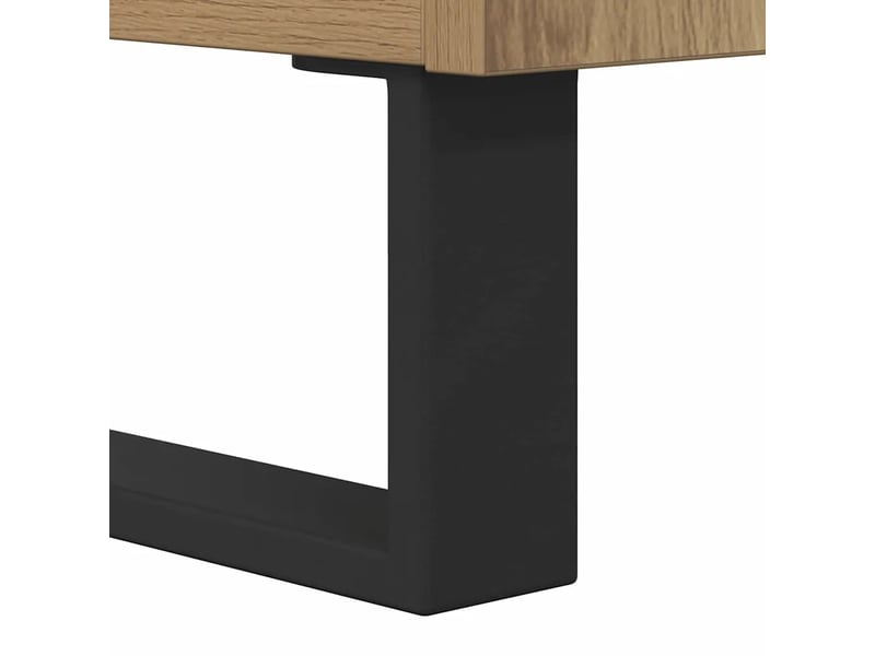  Meuble tv rectangulaire moderne avec tiroir et étagère 100 x 34,5 x 44,5 cm en bois chêne artisanal 02_0052746  - Conforama E