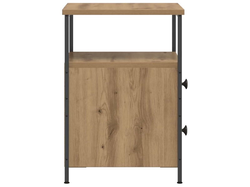  Lot de 2 tables de chevet - cabinet de chevet - table de nuit chêne artisanal bois d'ingénierie  - Conforama E