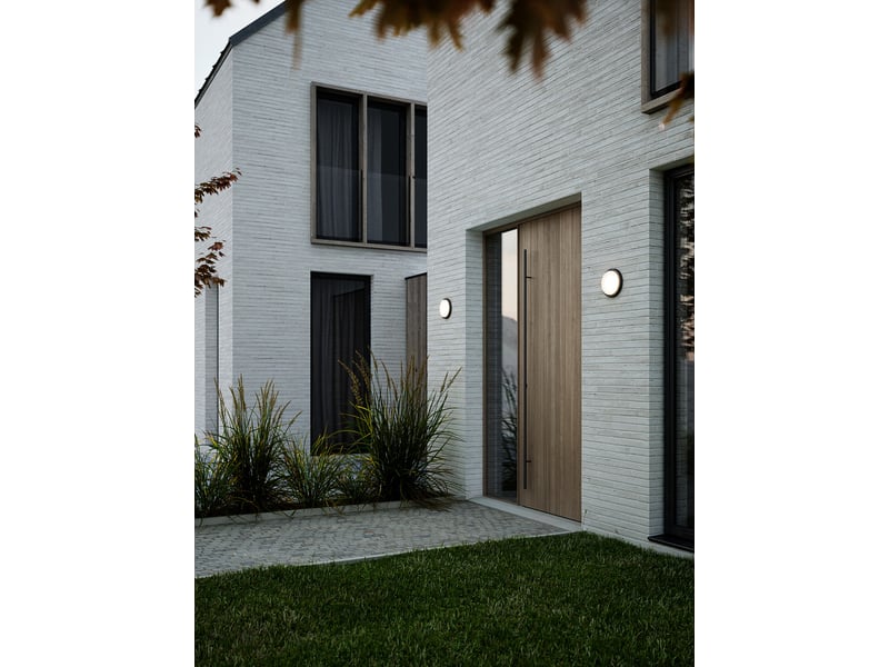  Applique murale extérieur ronde, cuba en plastique noir, ip54, nordlux 2019161003 - Conforama B