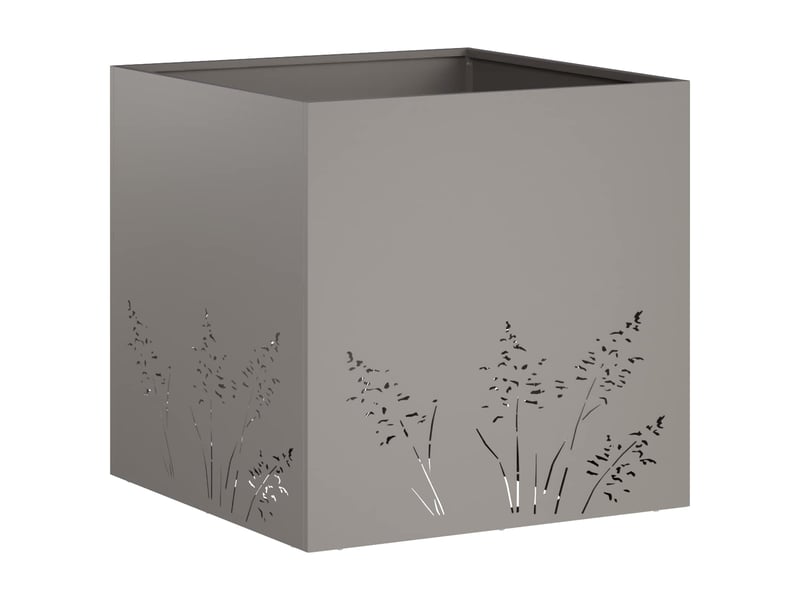  Jardinière - cache-pot de jardin rouillé 50 x 50 x 49 cm acier patiné  - Conforama D