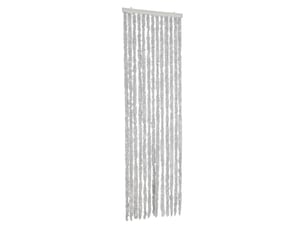 Rideau anti-mouches, moustiquaire gris 56x185 cm chenille cf43519