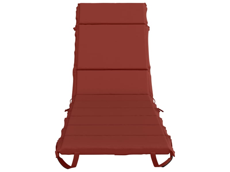  Coussin de transat, coussin pour bain de soleil gemert 100 % polyester rouge 200 x 50 x 3 cm cf56191  - Conforama D