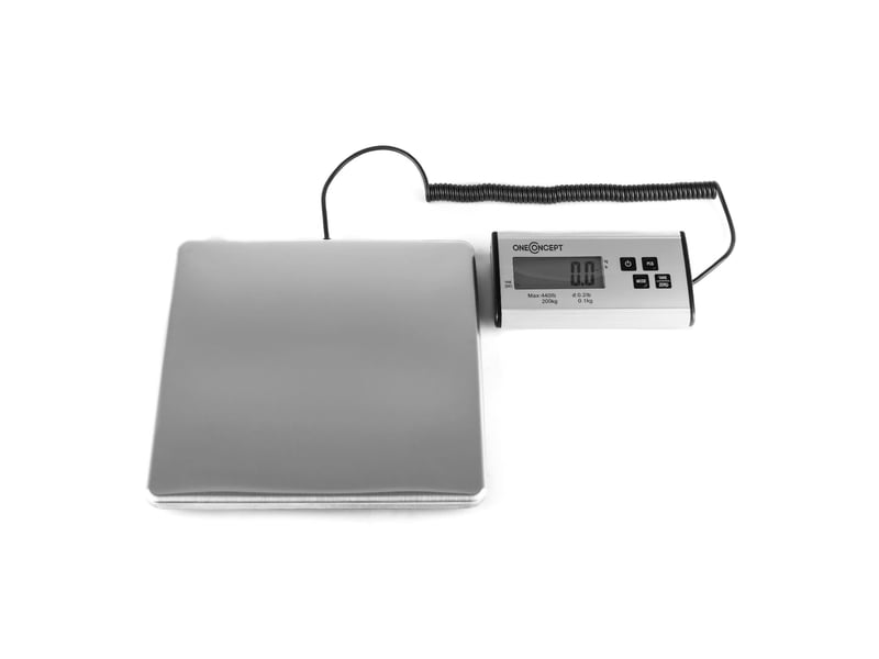 Oneconcept marketeer pèse-colis bagage valise numérique balance 200kg 27x27cm - Conforama C